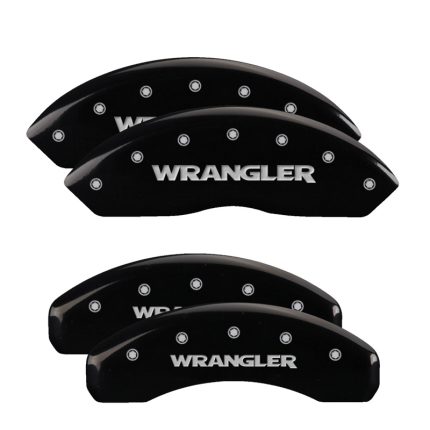 Set Of 4 Caliper Covers Engraved Front And Rear Wrangler 2003-2006 Jeep Wrangler MGP Caliper Covers