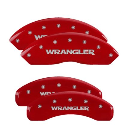 Set Of 4 Caliper Covers Engraved Front And Rear Wrangler 2003-2006 Jeep Wrangler MGP Caliper Covers