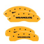 Set Of 4 Caliper Covers Engraved Front And Rear Wrangler 2003-2006 Jeep Wrangler MGP Caliper Covers - Image 3