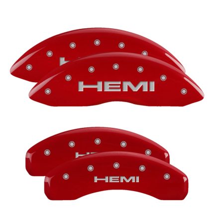 Set Of 4 Caliper Covers Engraved Front And Rear Hemi 2011-2011 Jeep Grand Cherokee MGP Caliper Covers