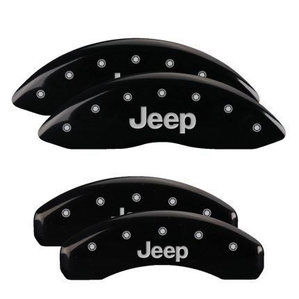 Set Of 4 Caliper Covers Engraved Front And Rear Jeep 2011-2011 Jeep Grand Cherokee MGP Caliper Covers