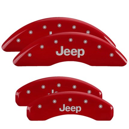 Set Of 4 Caliper Covers Engraved Front And Rear Jeep 2021-2024 Jeep Grand Cherokee 18 inches