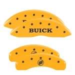 Set Of 4 Caliper Covers Engraved Front Buick Engraved Rear Buick Shield 2006-2011 Buick Lucerne V6 V6 only 17 Inch Wheel MGP Caliper Covers - Image 3