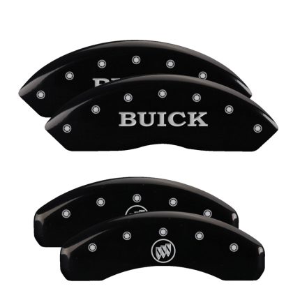 Set Of 4 Caliper Covers Engraved Front Buick Engraved Rear Buick Shield 2006-2011 Buick Lucerne V6 V8 only 18 Inch Wheel MGP Caliper Covers