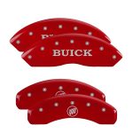 Set Of 4 Caliper Covers Engraved Front Buick Engraved Rear Buick Shield 2006-2011 Buick Lucerne V6 V8 only 18 Inch Wheel MGP Caliper Covers - Image 2