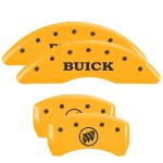 ⁦Set Of 4 Caliper Covers Engraved Front Buick Engraved Rear Buick Shield 2014-2017 Buick Regal MGP Caliper Covers⁩ - الصورة ⁦3⁩