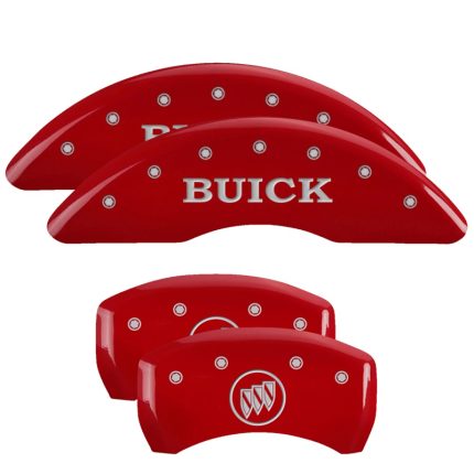 Set Of 4 Caliper Covers Engraved Front Buick Engraved Rear Buick Shield 2018-2020 Buick Enclave MGP Caliper Covers