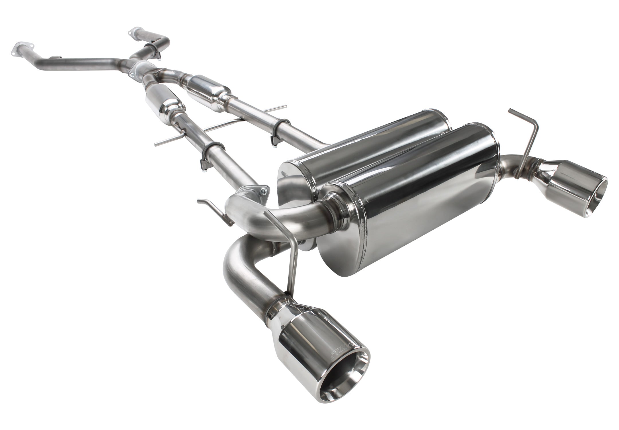 504355-DJJX 2009-2020 Nissan 370Z Z34 Cat Back Exhaust with Polished Tips by Stillen 504355 - Image 1