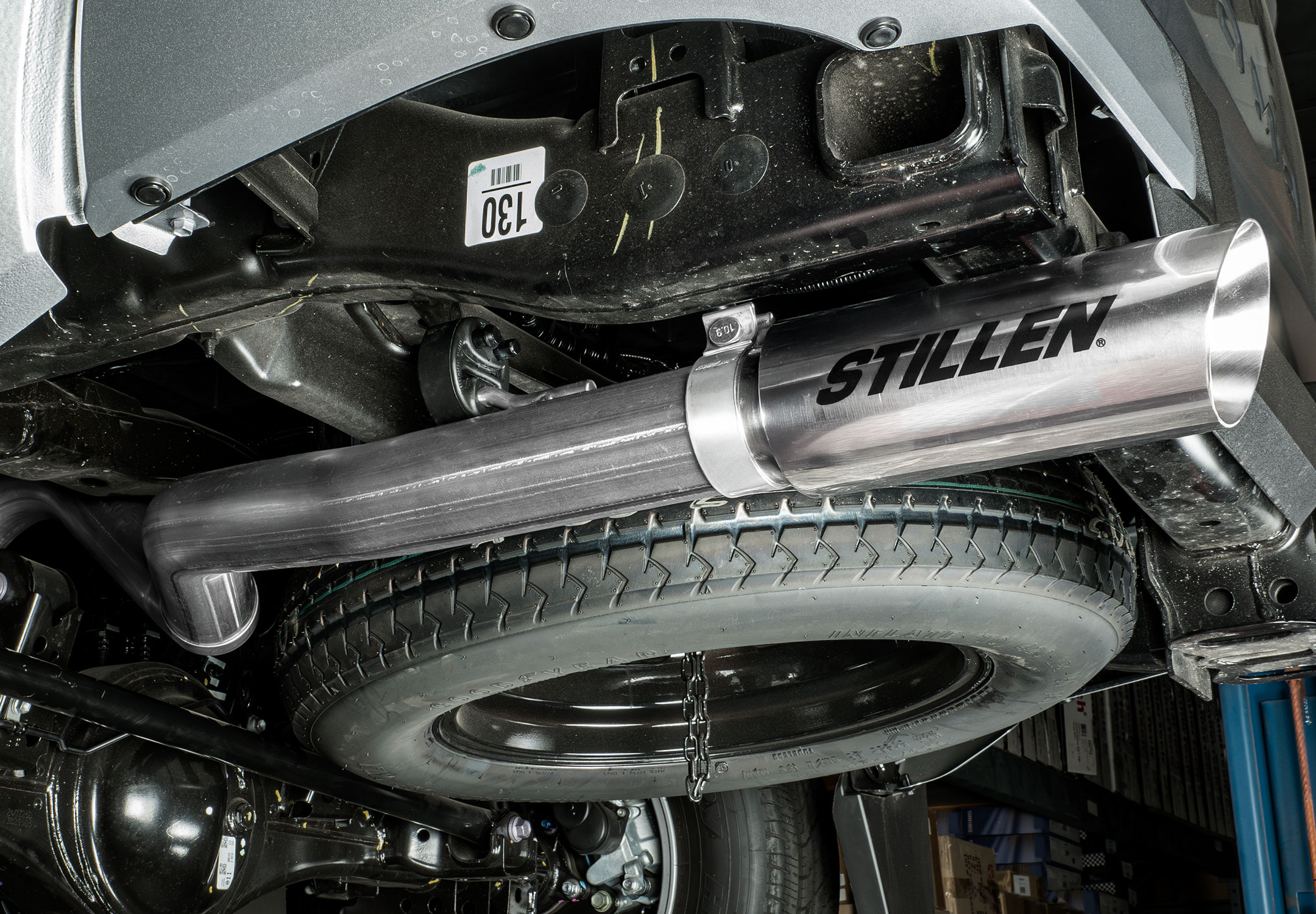 509243-DJJX 24-Present Toyota Tacoma Rear Exit Cat Back Exhaust with Polished Tip Stillen - Image 1