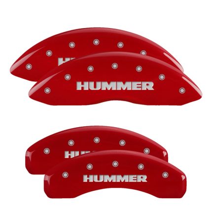 Set Of 4 Caliper Covers Engraved Front And Rear Hummer 2003-2009 Hummer H2 MGP Caliper Covers