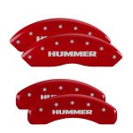 ⁦Set Of 4 Caliper Covers Engraved Front And Rear Hummer 2006-2010 Hummer H3 MGP Caliper Covers⁩ - الصورة ⁦2⁩