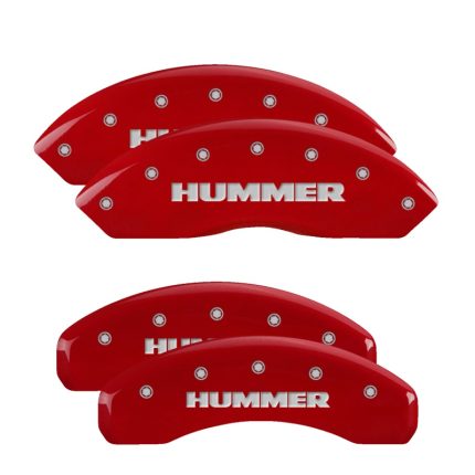 Set Of 4 Caliper Covers Engraved Front And Rear Hummer 2006-2010 Hummer H3 MGP Caliper Covers