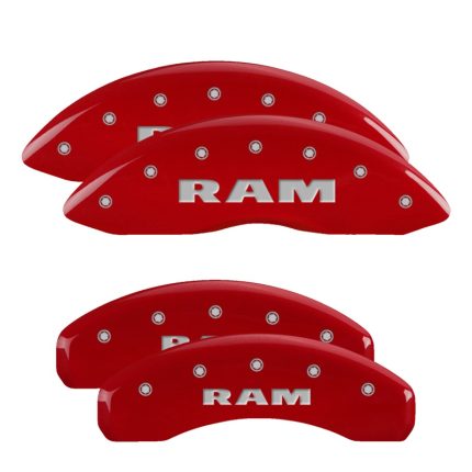Set Of 4 Caliper Covers Engraved Front And Rear Ram 2011-2024 RAM 1500 MGP Caliper Covers