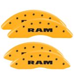 ⁦Set Of 4 Caliper Covers Engraved Front And Rear Ram 2011-2018 RAM 2500 MGP Caliper Covers⁩ - الصورة ⁦3⁩