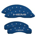 Set Of 4 Caliper Covers Engraved Front And Rear Hemi 2019-2024 RAM 1500 MGP Caliper Covers - Image 2