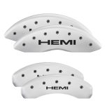 Set Of 4 Caliper Covers Engraved Front And Rear Hemi 2019-2024 RAM 1500 MGP Caliper Covers - Image 4