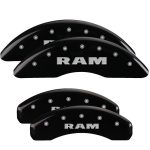 Set Of 4 Caliper Covers Engraved Front And Rear Ram 2019-2024 RAM 1500 MGP Caliper Covers