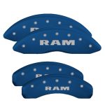 Set Of 4 Caliper Covers Engraved Front And Rear Ram 2019-2024 RAM 1500 MGP Caliper Covers - Image 2