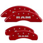 Set Of 4 Caliper Covers Engraved Front And Rear Ram 2019-2024 RAM 1500 MGP Caliper Covers - Image 3