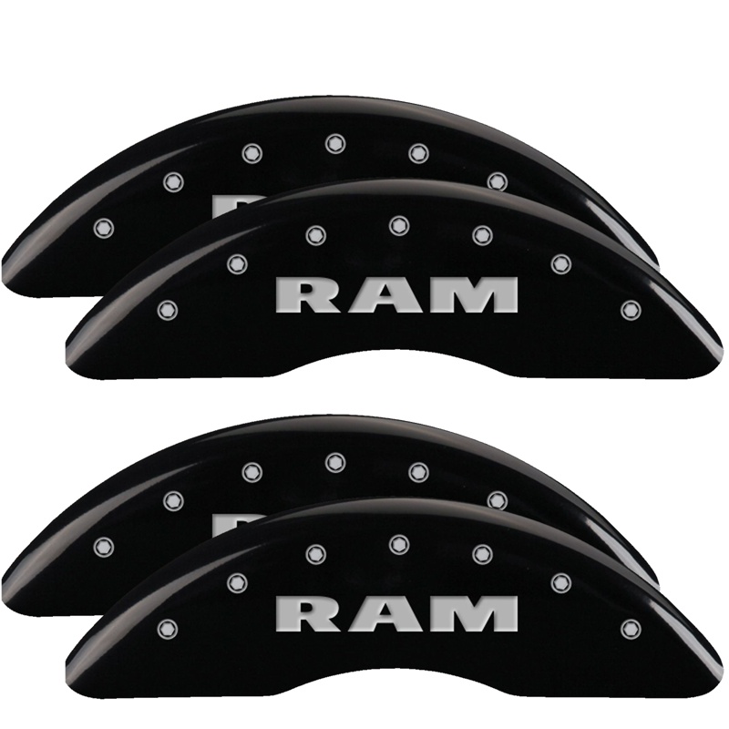 55007SRAMBK-FDLQ Set Of 4 Caliper Covers Engraved Front And Rear Ram 2024-2024 RAM 2500 MGP Caliper Covers - الصورة 1