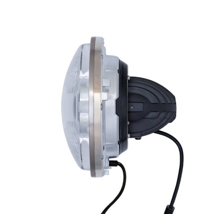High/Low Beam Chrome 30W LED 5.75 Inch with HDR Switchback Halo with Original Glass Dapper Lighting