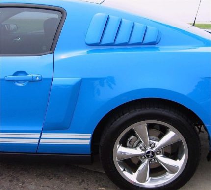 2010-2013 Ford Mustang Generation 4 Side Window Louvers by Street Scene