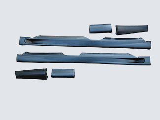 2001-2003 Ford F150 Crew Cab Styleside Pickup 6-pc Kit Side Skirts by Street Scene