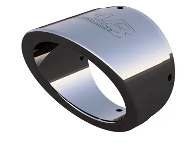 4.5 Inch Replacement Exhaust Tips Specialty Finishes – Torched Chrome Slash Cut Tip TAB Performance