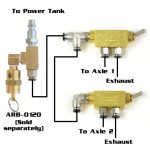 Pneumatic Air Toggle Switches for Air Lockers Two Axle 5mm Power Tank - Image 2