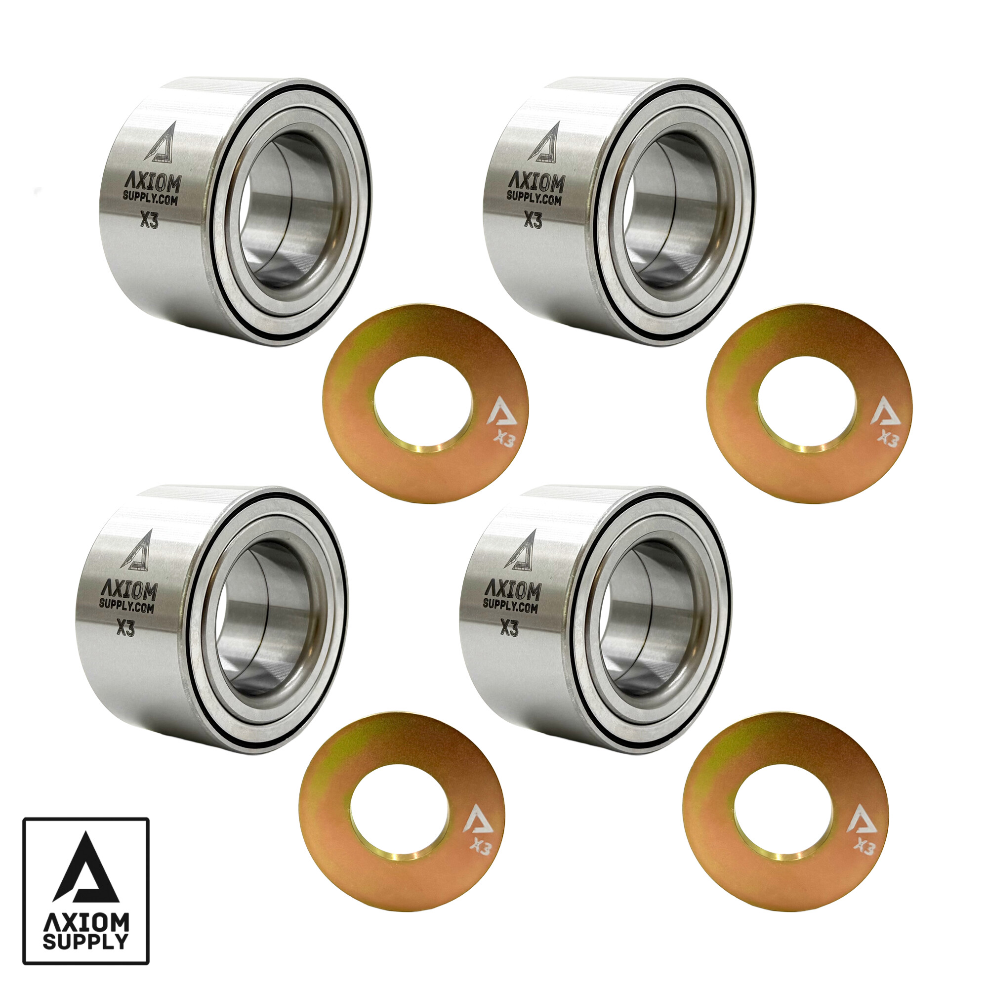 AX3BR17W-4-XXVEZ Can-Am Lifetime Warranty Wheel Bearing w/ Axle Washers Maverick X3 17-26 (4-Pack) Axiom Supply - الصورة 1