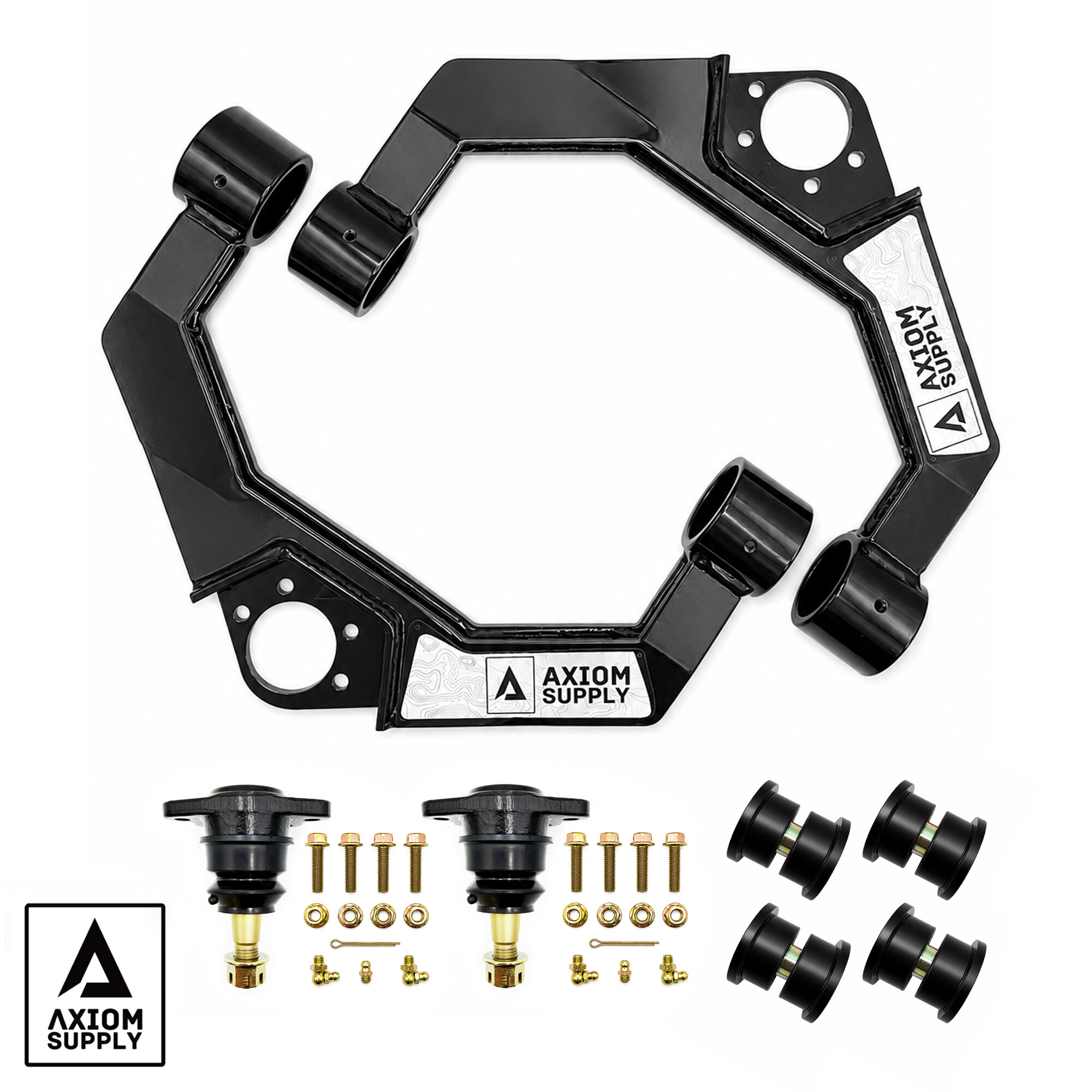 AXGMUCA11-XXVEZ Upper Control Arm System GM HD Truck 2500/3500 Silverado/Sierra 11-19 Axiom Supply - Image 1