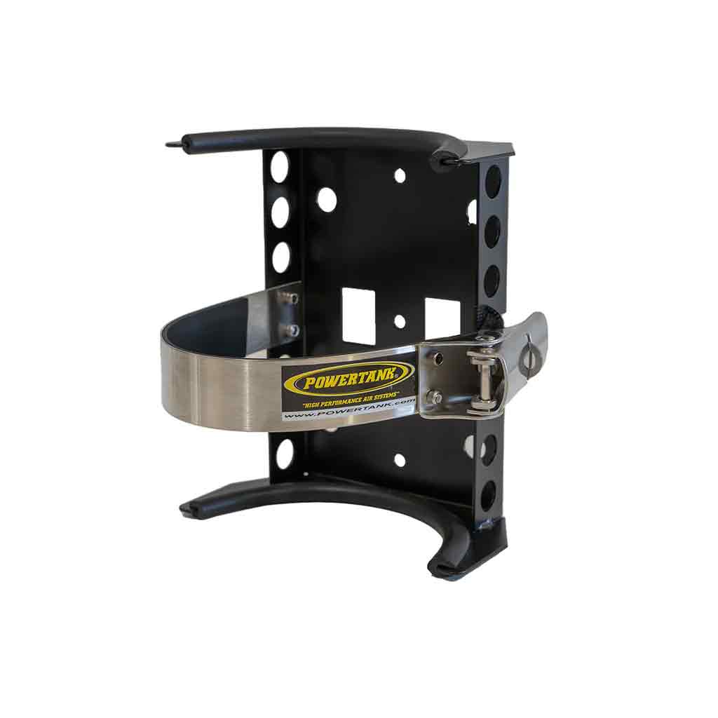 BKT-2275_0-GNJC CO2 Tank Bracket 4.1 Inch Diameter 72 Cu Inch Aluminum Power Tank - الصورة 1