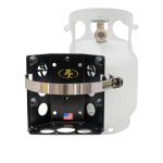Teton Locker Propane Tank Bracket for 5 lb LP Bottle 8 Inch Diameter Power Tank