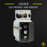 ⁦Teton Locker Propane Tank Bracket for 5 lb LP Bottle 8 Inch Diameter Power Tank⁩ - الصورة ⁦2⁩