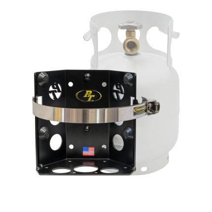 Teton Locker Propane Tank Bracket for 5 lb LP Bottle 8 Inch Diameter Power Tank