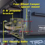⁦Four Wheel Camper Mount for 5 lb Propane Tank Bracket Power Tank⁩ - الصورة ⁦3⁩