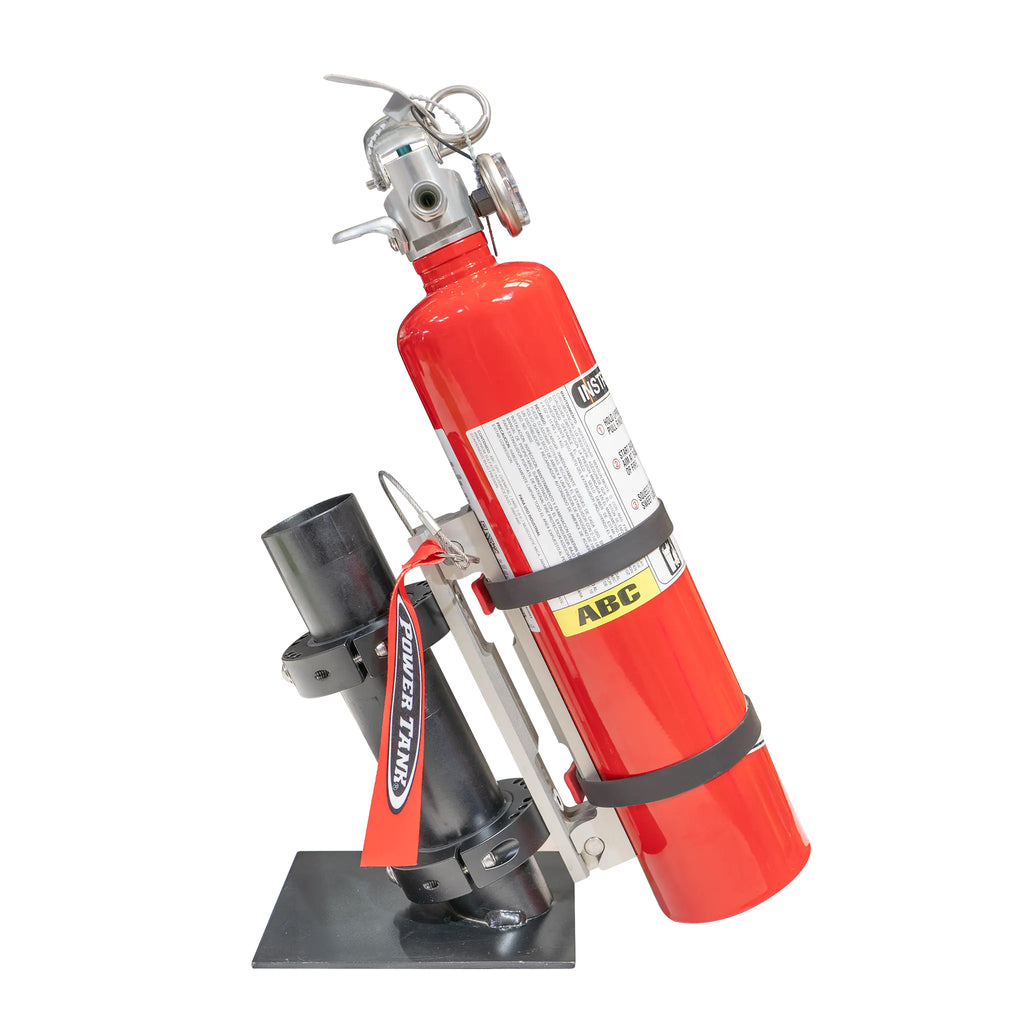 BKT-3031-BK-GNJC Fire Extinguisher Bracket with straps, Anodized Black Power Tank - الصورة 1