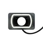 4x6 Inch Billet Air Intake with HDR Switchback Halo (Black Anodized) Dapper Lighting - Image 2