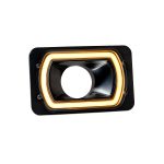 4x6 Inch Billet Air Intake with HDR Switchback Halo (Black Anodized) Dapper Lighting - Image 4