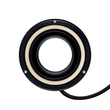 5.75 Inch Large 74.5mm Billet Air Intake with HDR Switchback Halo (Black Anodized) Dapper Lighting
