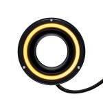 5.75 Inch Large 74.5mm Billet Air Intake with HDR Switchback Halo (Black Anodized) Dapper Lighting - Image 3