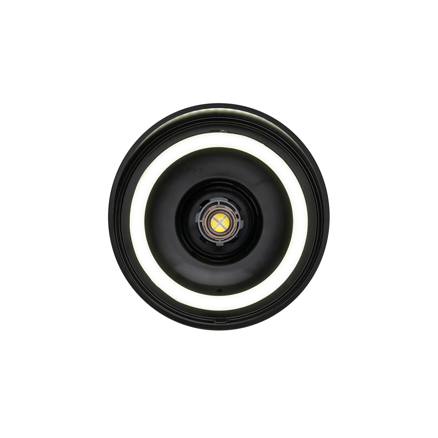 BLTFM-CAMRS70-73-B-1157DREV-SWB-HDRSWB-KLCK 70-73 Chevrolet Camaro RS Black Anodized Billet Front Parking Lamps with Revive 1157 Switchback LEDs w/ HDR Switchback Halos Dapper Lighting - الصورة 1