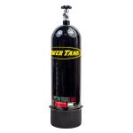 15 lb Power Tank CO2 Bottle w/ Boot Gloss Black Power Tank