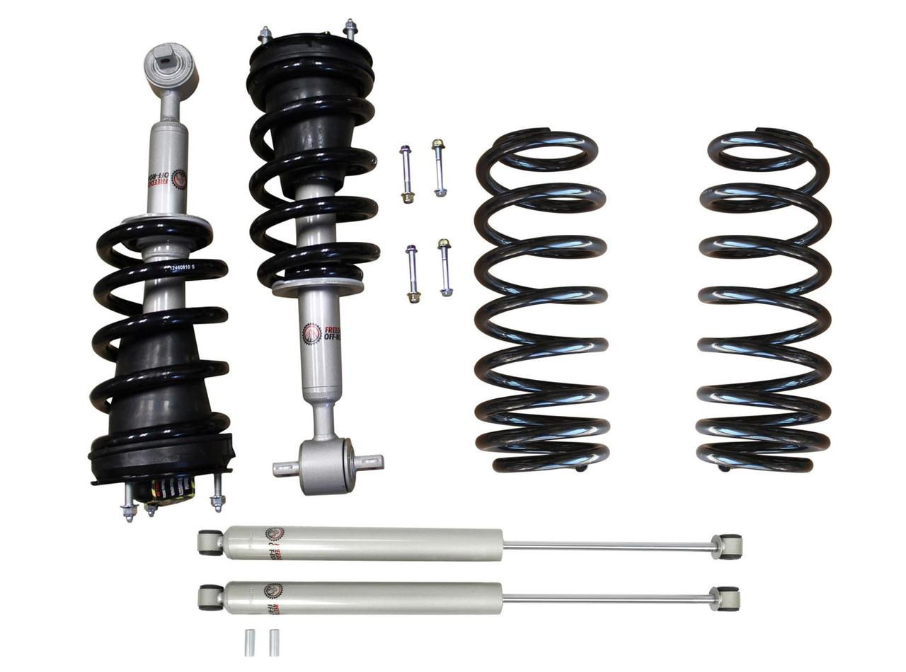 FO-G803F20FO-G103R20-FO-G301R-GHNX Front 2.0 Inch Lift Struts w/ Rear 2 Inch Rear Lift Springs and Shocks 07-20 Chevrolet Tahoe/GMC Yukon/CadillacEscalade/Chevrolet Avalanche Freedom Off-Road - Image 1
