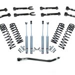 2.5 Inch Lift Kit w/ Shocks, Adjustable Control Arms, and Adjustable Front Track Bar 1997-2006 Jeep Wrangler TJ/1997-2006 Jeep LJ Freedom Off-Road