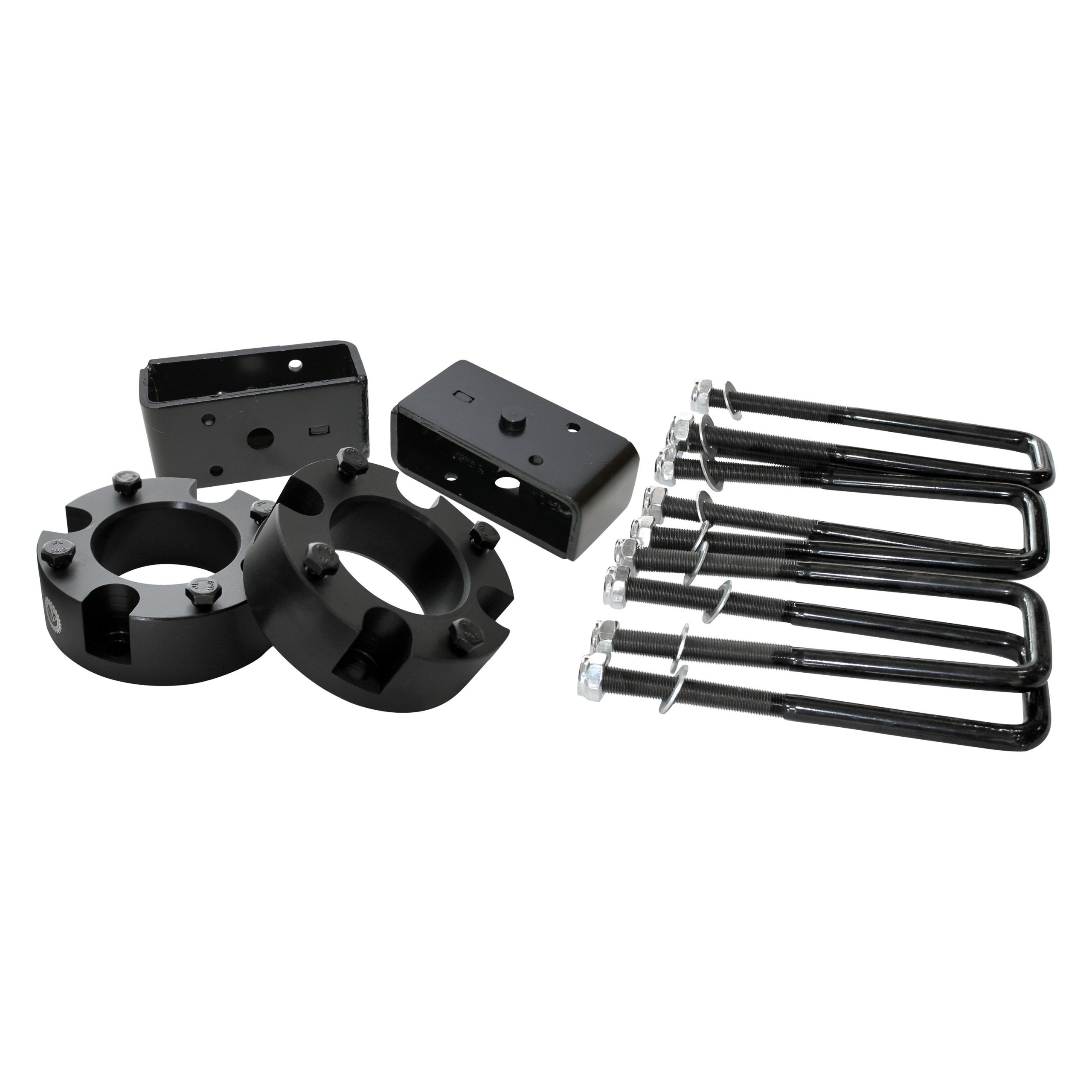 FO-T603-2AL-GHNX 3 Inch Front Strut Spacers 2 Inch Rear Lift Blocks w/U Bolts 07-21 Toyota Tundra Freedom Off-Road - Image 1