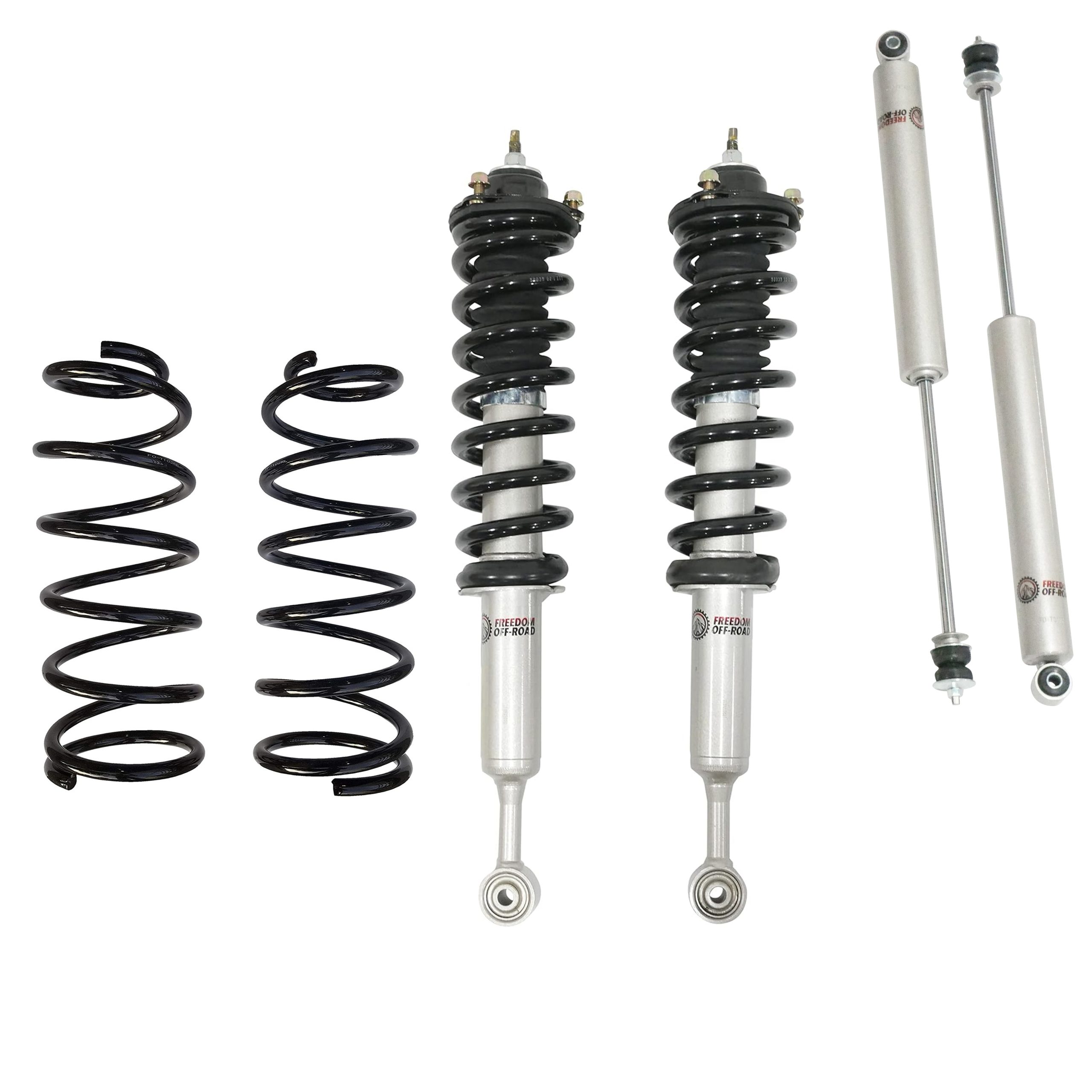 FO-T801-2-3-KIT-GHNX 3 Inch Lift Kit Front Struts w/ Rear Lift Springs and Shocks 03-09 Lexus GX470/10-23 Lexus GX460/03-24 Toyota 4Runner/07-14 Toyota FJ Cruiser Freedom Off-Road - Image 1