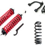1-4 Inch Adjustable Coilovers w/ 2 Inch Rear Lift Springs and Front Upper Control Arms 08-22 Toyota Sequoia Freedom Off-Road