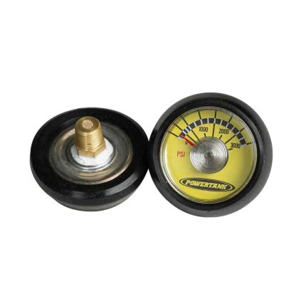 Spiral Gauge 3000 PSI 1/8 Inch NPT Back Stem Power Tank