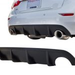 Infiniti Q50 Rear Diffuser Matte Black For 14-17 Infiniti Q50 Stillen